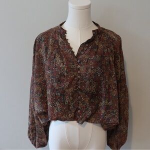 Bohemian Floral Women's Blouse